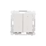 Simon 55 GO WMDS-TESW1W-143 Ściemniacz do pasków LED-owych 12-24 V, 1 kanałowy, sterowany smartfonem [Wi-Fi] - DIMMER W (moduł); Aluminium mat