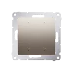 Simon 54 WMDC-008N5P-044 Łącznik/Przycisk roletowy podwójny elektroniczny (moduł) 230 V; złoty mat
