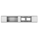 Simon Connect TSC-KFC105NL2-9 Ofiblock Compact dla 5 modułów 45x45; dwie skrajne zaślepki 45x45; 2 otwory w podstawie dla 2 mod. 45x45 z kablem krosowym; biały
