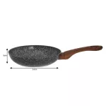 KINGHOFF PATELNIA ALUMINIUMIOWA SZARY MARMUREK 24cm