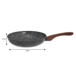 KINGHOFF PATELNIA ALUMINIUMIOWA SZARY MARMUREK 28cm