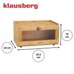 KLAUSBERG CHLEBAK BAMBUSOWY AKRYLOWY FRONT 35,5x24x18cm