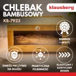 KLAUSBERG CHLEBAK BAMBUSOWY AKRYLOWY FRONT 35,5x24x18cm