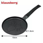 KLAUSBERG PATELNIA DO NALEŚNIKÓW ALUMINIOWA WZÓR KOTEK NIEPRZYWIERAJĄCA POWŁOKA 18cm