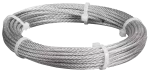 Lina stalowa, FI 4,0 mm, w powłoce PVC [szpula 120 mb]