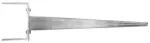Wspornik słupa do wbijania, regulowany, 0-160x700x2x4,0 mm