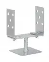 Wspornik słupa do przykręcania, regulowany, 0-160x200x4,0 mm