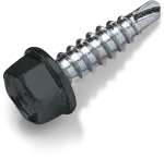 Wkręt samowiercący do łączenia blach typ OC 4,8x19mm małe wiertło z podkładką T14 RAL 7016 [OP 250]