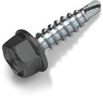 Wkręt samowiercący do łączenia blach typ OC 4,8x19mm małe wiertło z podkładką T14 RAL 7024 [OP 250]