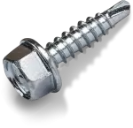 Wkręt samowiercący do łączenia blach typ OC 4,8x19mm małe wiertło z podkładką T14 ocynkowany [OP 4 kg]