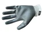 Rękawice poliestrowe powlekane nitrylem szarym 10'' CE [OP 12 szt.]