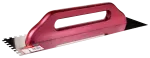 Paca nierdzewna ząb 480x130x8 mm uchwyt drewno