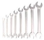 Kpl. kluczy płaskich 8 szt. 6-22 mm Cr-V satin