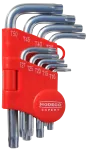 Zestaw kluczy imbusowych TORX Cr-V krótkie T10-T50 9cz