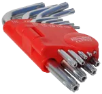 Zestaw kluczy imbusowych TORX Cr-V krótkie T10-T50 9cz