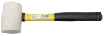 Młotek gumowy 450g trzonek fibreglass białe