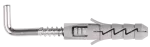 FIX Kołek rozporowy 8x40mm z hakiem kątowym [OP 100]