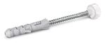 KPM Mocowanie do WC biały kapturek, wkręt 6x80mm z łbem sześciokątnym, [OP 2]