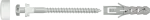 KPM Mocowanie do WC biały kapturek, wkręt 6x80mm z łbem sześciokątnym, [OP 2]