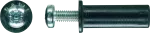 RNT Kołek gumowy Rawlnut z gwintem wew. M5 z wkrętem M5x40mm, [OP 50]