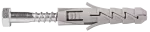 FIX Kołek rozporowy 10x50mm nylonowy z wkrętem 6,0x60mm z łbem sześciokątnym [OP 8]