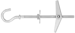 SPO Metalowy kołek rozkładany M4x75mm z hakiem [OP 50]