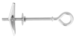SPO Metalowy kołek rozkładany M4x75mm z hakiem zamkniętym [OP 50]