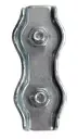 Zacisk linowy siodełkowy podwójny 2,0 mm, 4szt