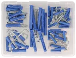 4ALL Zestaw kołków uniwersalnych 6x30mm,8x40mm,8x65mm z wkrętami i hakami - opakowanie plastikowe [OP 92]