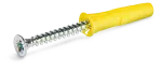 UNO Zestaw kołków uniwersalnych 5x24mm,6x28mm,8x32mm z wkrętami i hakami - opakowanie plastikowe [OP 144]
