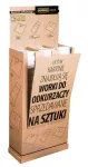 Ekspozytor kartonowy na worki do odkurzaczy pusty