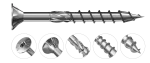R-PTX Wkręty konstrukcyjne PROCUT 6,0x70mm z niepełnym gwintem i łbem stożkowym [OP 100]