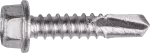 Wkręt samowiercący 5,5x30mm ze stali nierdzewnej A2 do mocowania blach typ OC z podkładką S16 RAL 9005 [OP 200]