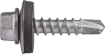Wkręt samowiercący 4,8x19mm ze stali nierdzewnej A2 do łączenia blach typ OC z podkładką S14 RAL 7035 [OP 250]