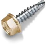 Wkręt samowiercący do łączenia blach typ OC 4,8x19mm małe wiertło z podkładką T14 RAL 1015 [OP 250]