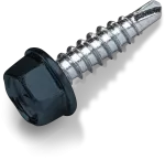 Wkręt samowiercący do łączenia blach typ OC 4,8x19mm małe wiertło z podkładką T14 RAL 5008 [OP 250]