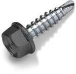 Wkręt samowiercący do łączenia blach typ OC 4,8x19mm małe wiertło z podkładką T14 RAL 7011 [OP 250]