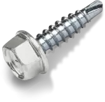 Wkręt samowiercący do łączenia blach typ OC 4,8x19mm małe wiertło z podkładką T14 RAL 7035 [OP 250]