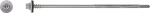 Wkręt samowiercący do mocowania płyt warstwowych 5,5/6,3x180mm do płyt warstwowych z podkładką A19 RAL 9006 [OP 100]