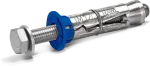 R-RBL-PF Kotwa segmentowa M6x70 mm 25W z plastikowym kołnierzem, wersja ze śrubą, [OP 50]
