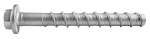 R-HLX Wkręt do betonu hartowany indukcyjnie 8/10,4x120 mm łeb heksagonalny z kołnierzem w ocynku płatkowym [OP 50]
