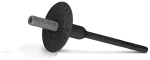 R-TFIX-8S Kołek fasadowy wkręcany 8/175mm z obtryskiem, czarny, odporny na UV [OP 200]