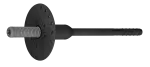 R-TFIX-8S Kołek fasadowy wkręcany 8/215mm z obtryskiem, czarny, odporny na UV [OP 100]