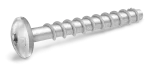 R-HLX wkręt do betonu hartowany indukcyjnie 6/7,9x40 mm, łeb soczewkowy powiększony, ocynk płatkowy [OP 100]