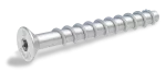 R-HLX Wkręt do betonu hartowany indukcyjnie 8/10,4x90 mm z łbem stożkowym w powłoce ocynku płatkowego [OP 100]