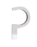 Uchwyt plastikowy do rurek instalacyjnych pojedynczy średnica 28 mm posadzkowy wzmoniony PA [OP 100]