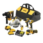 DEWALT ZESTAW COMBO 12V DCK611P1D2 (DCH072, DCS512, DCD701, DCF801, DCS353, DCL510) 1x5,0 2x2,0Ah TORBA