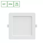 DURE 3 DOWNLIGHT 18W CCT 230V 110ST IP54 IK06 170X170X30 BIAŁY KWADRATOWA