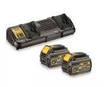 DEWALT AKUMULATOR 18/54V  6,0/2,0Ah FLEXVOLT DCB546 2szt. + ŁADOWARKA DCB132 2-PORTY