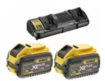 DEWALT AKUMULATOR 18/54V  9,0/3,0Ah FLEXVOLT DCB547 2szt. + ŁADOWARKA DCB132 2-PORTY